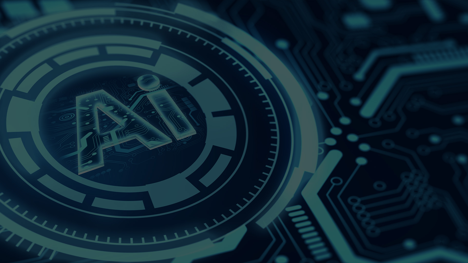 Future Trends in Electronic Content Management: Embracing Automation and AI Digital image of a circle within a circle with the word AI in it